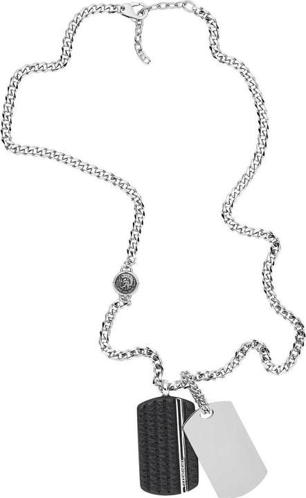 Immagine prodotto Diesel Double Dogtags (Acciaio inossidabile, Cuoio, 65 cm)