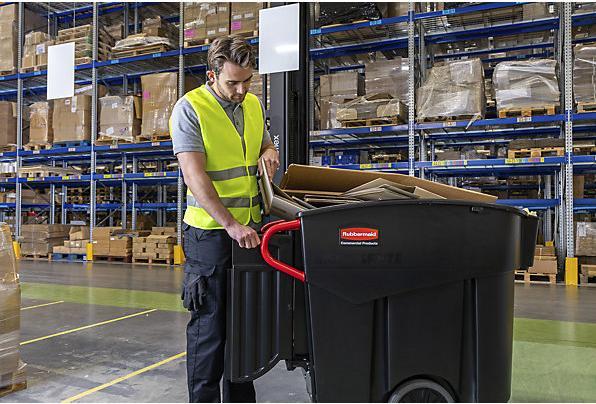 Image du produit Rubbermaid Collecteur de déchets mobile Mega BRUTE®, capacité 400 l, h x l x p 1080 x 700 x (400 l)