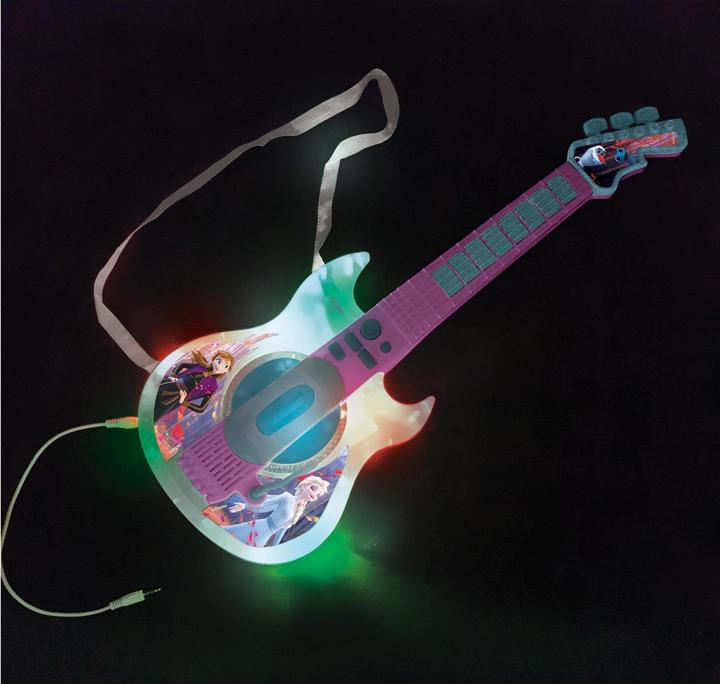 Actual product image Lexibook Disney Frozen - Electronic Lighting Guitar (K260FZ) (Multilingual)