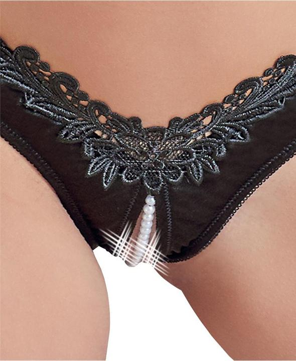 Actual product image Cottelli Collection String ouvert mit Perlen (M)
