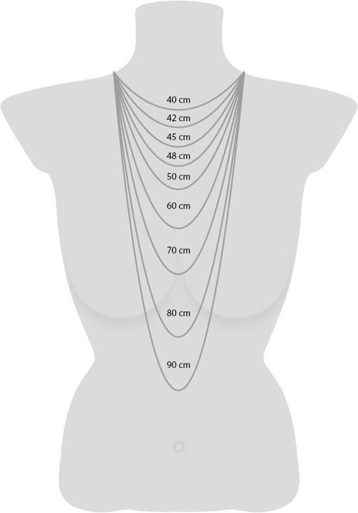 Image du produit Engelsrufer Collier Lilcross (20 cm, Argent 925 plaqué or)