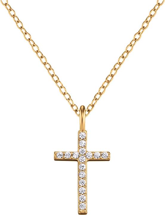 Image du produit Engelsrufer Collier Lilcross (20 cm, Argent 925 plaqué or)
