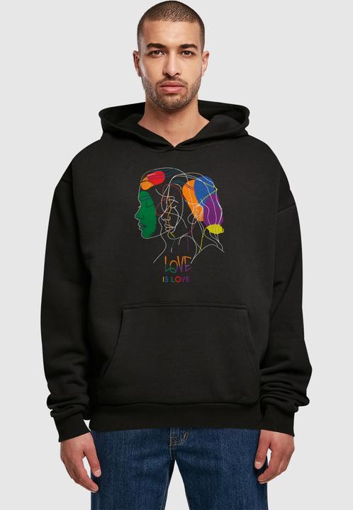 Immagine prodotto Merchcode Felpa con cappuccio oversize Love Is Love - 169803 (L)
