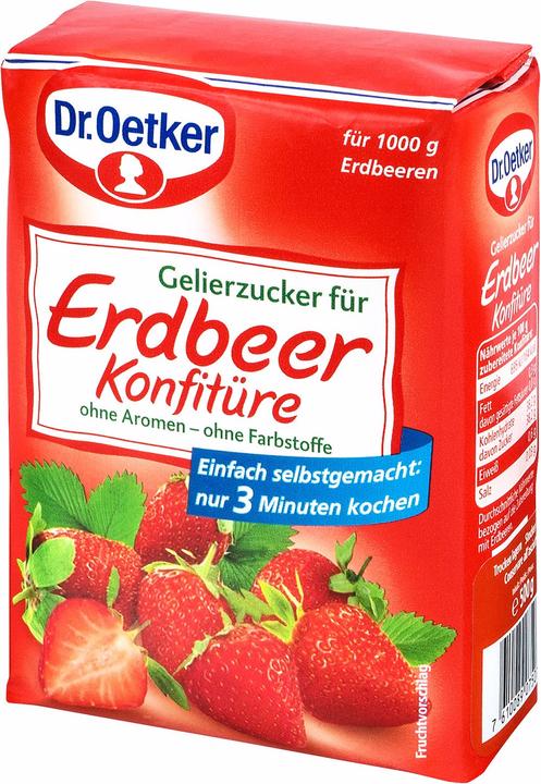 Image du produit Dr. Oetker Sucre gélifiant pour confiture de fraises (500 g)