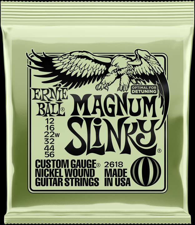 Ernie Ball Set of strings, Slinky Nickel, Magnum 12-56 (6 x, Electric guitar, 0.06")