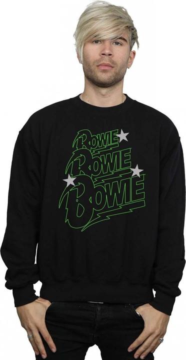 Produktbild David Bowie Multiple Neon Logo Sweatshirt (4XL)
