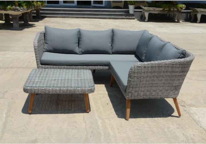 Actual product image Garden Pleasure Lounge group Pamplona grey
