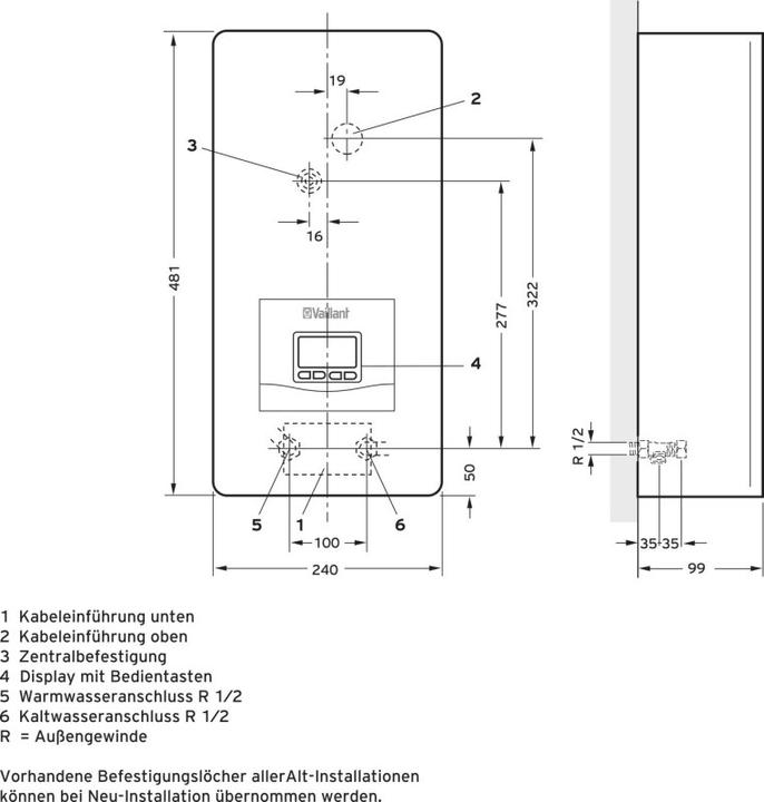 Image du produit Vaillant Chauffe-eau électrique instantané