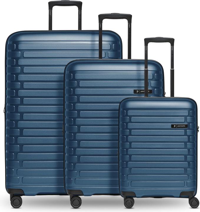 Produktbild Pactastic Collection 04 THE THREE SET + 4 Rollen Kofferset 3-teilig mit Dehnfalte (216 l, XL (ab 115l))