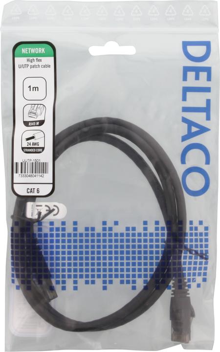 Actual product image Deltaco Gaming Patch cable (U/UTP, CAT6, 1 m)