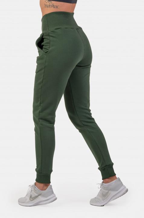 Actual product image Nebbia High-Waist Loose Fit Sweatpants "Feeling Good" 409 dark green (S)