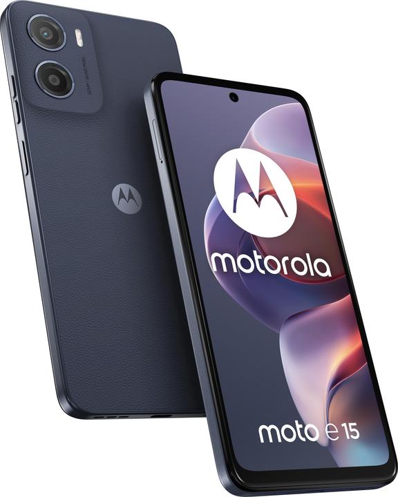 Produktbild Motorola Moto E15 (64 GB, Denim Blue, 6.67", Dual SIM, 32 Mpx, 4G)