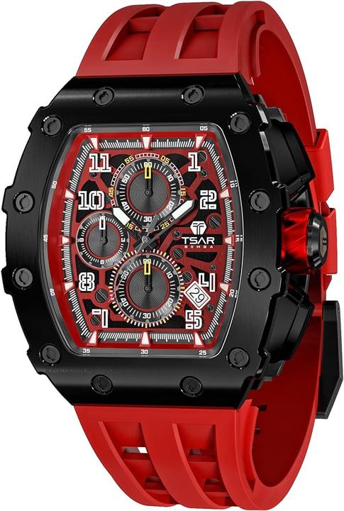 Image du produit Tsar Bomba Montre homme étanche en acier inoxydable (Chronographe, 43.50 mm)