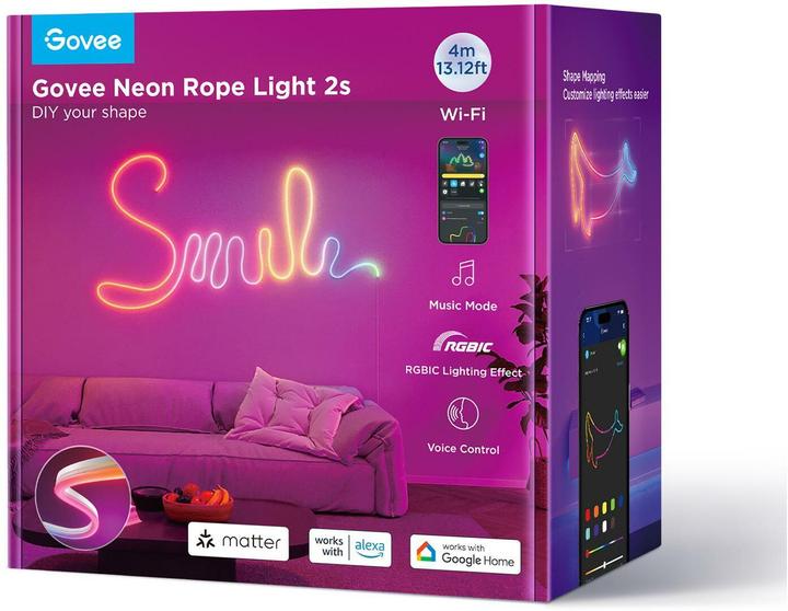 Produktbild Govee Neon-Streifenleuchte (RGBIC, 400 cm, Indoor)