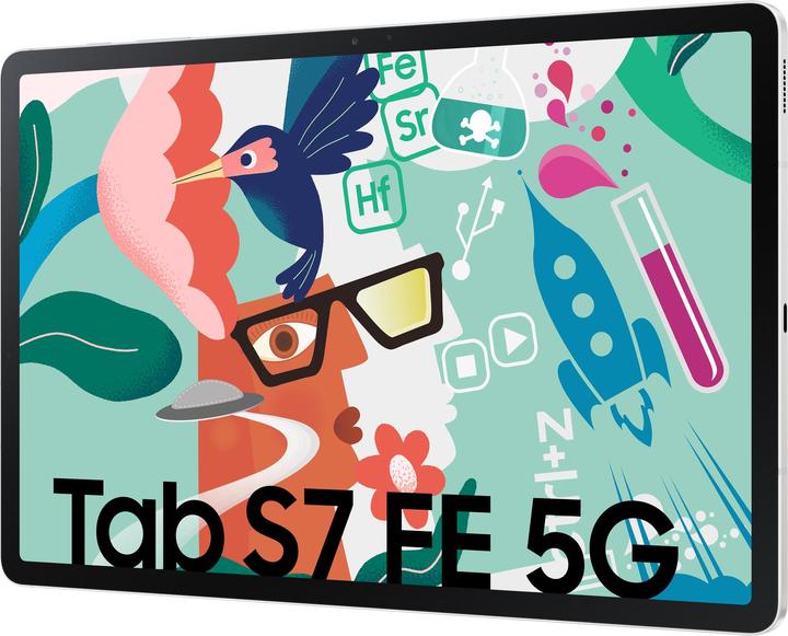 Produktbild Samsung Galaxy Tab S7 FE (5G, 12.40", 64 GB, Mystic Silver)
