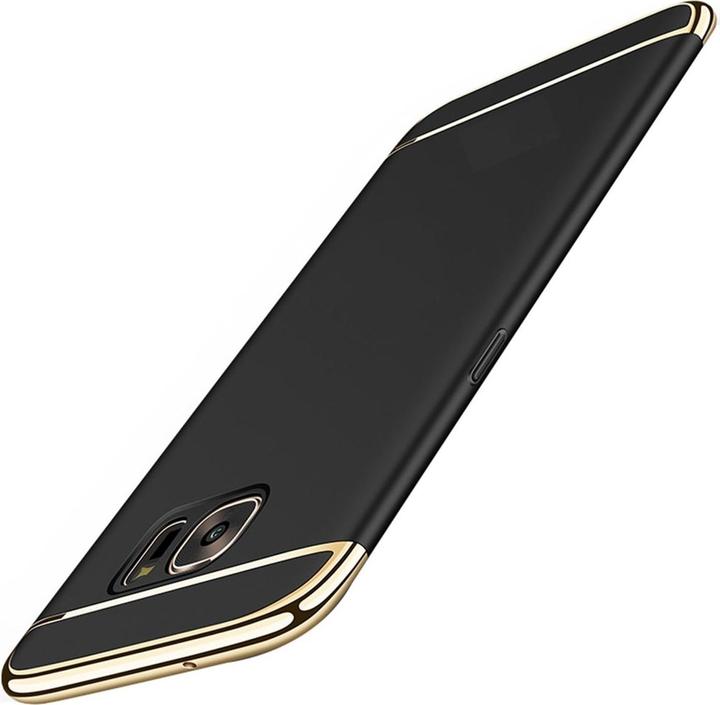 Produktbild König Design Handy Hülle Schutz Case für Samsung Galaxy A3 2017 Bumper 3 in 1 Cover Schwarz (Samsung Galaxy A3 (2017))