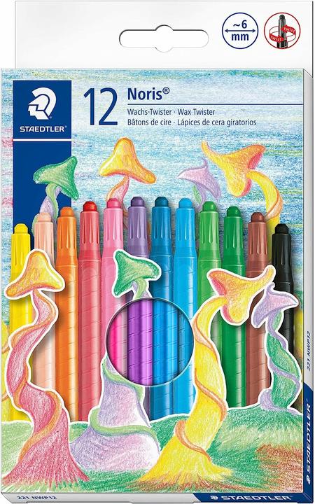 Produktbild Staedtler Noris 221 (e) (Pfirsich, Orange, Gelb, Violett, Grün, Blau, Pink, Schwarz, Rot, Hellgrün, Braun, Hellblau, 12 x)