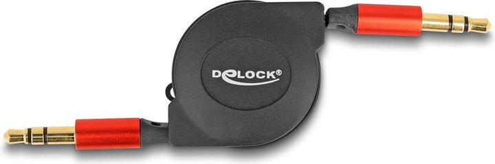 Produktbild Delock Audio Aufrollkabel 3,5 mm 3 Pin Klinkenstecker zu Klinkenstecker 90 cm (0.90 m, 3.5mm Klinke (AUX))