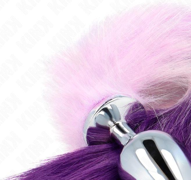 Immagine prodotto Kink Plug Anale Di Dimensioni L 10 X 4 cm Con Coda Di Plastica Di 40 cm Viola