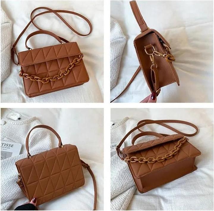 Image du produit Only-Bags.Store Square Plaid Kleine Handtaschen Crossbody Taschen, Kette Umhängetasche für Reisen