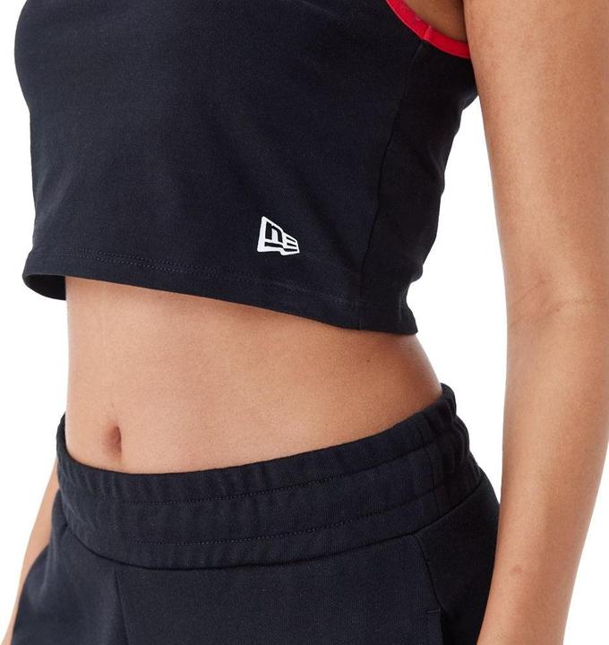 Actual product image New Era Ladies Crop Tank Top Chicago Bulls noir (L)