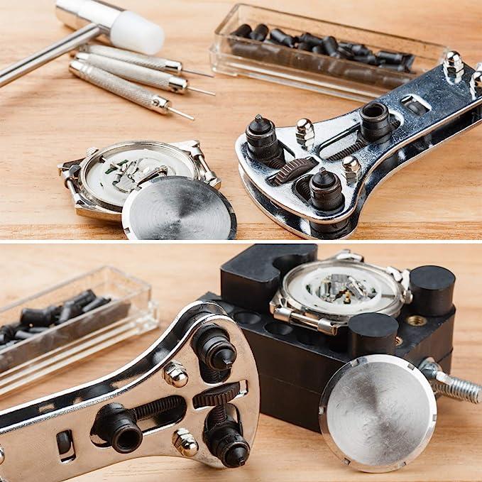 Actual product image Werkstein Universal watch tool set - repair kit with tweezers, link remover & screwdriver