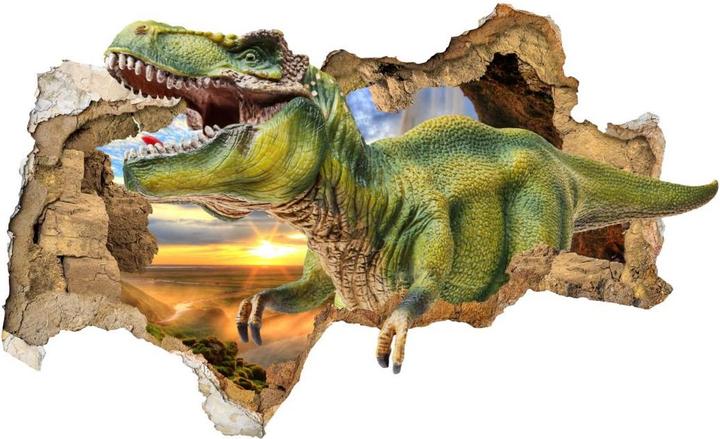 Produktbild Trenddeko 3D T-Rex im Sonnenuntergang (120 x 73 cm)