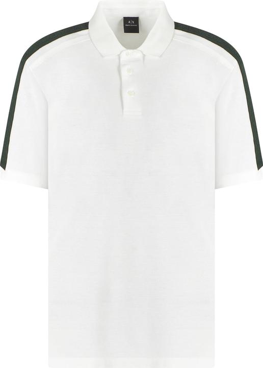 Armani Exchange Polo mit Streifen an den Schultern