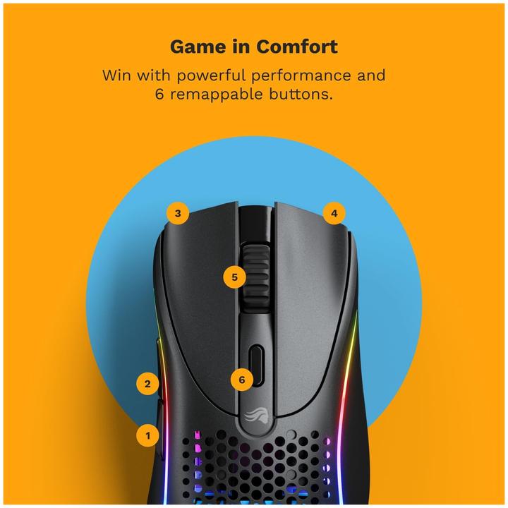Actual product image Glorious PC Gaming Race Glorious Model D 2 Wireless Gaming Mouse - black (Wireless)