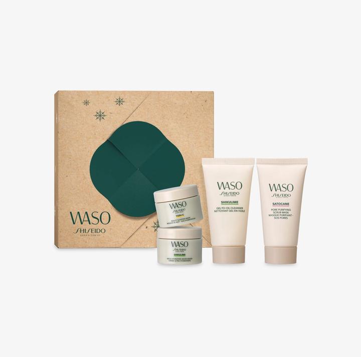 Actual product image Shiseido Waso Christmas 2023 Holiday Kit 4 pcs (Facial care set)