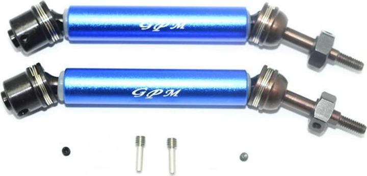 GPM steel axles with aluminium drive shaft rear blue trx rustler/hoss 4x4