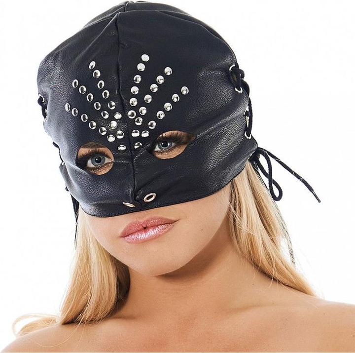 Produktbild Rimba Kopfmaske mit runde Augen, verziert mit Nieten