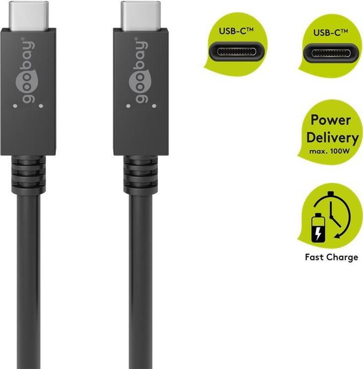 Actual product image Goobay USB cable (1 m, USB 3.2 Gen 2)