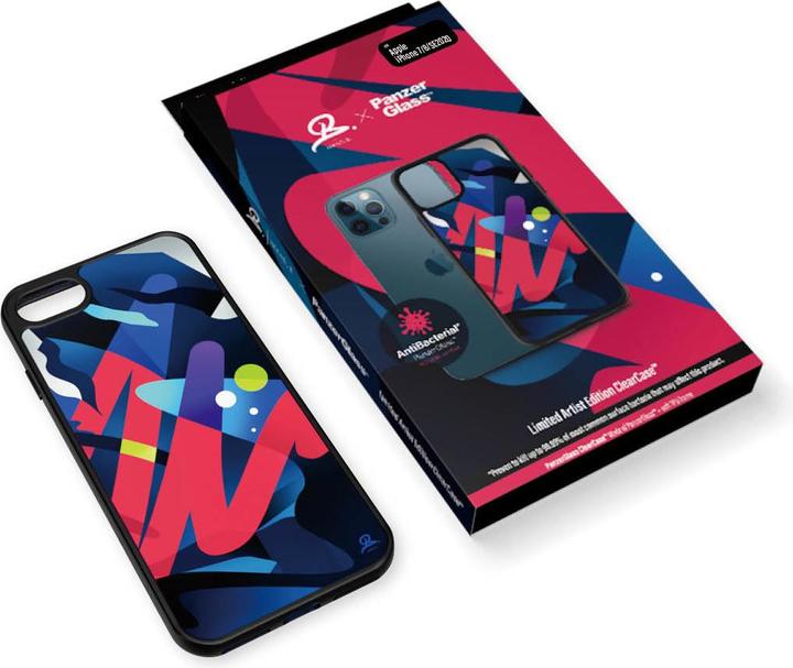 Actual product image PanzerGlass ClearCase iPhone 7/8/SE 2020 Mikael B Limited Artist Edition Antibakterinis (Apple iPhone 7, Apple iPhone SE (2nd Gen))
