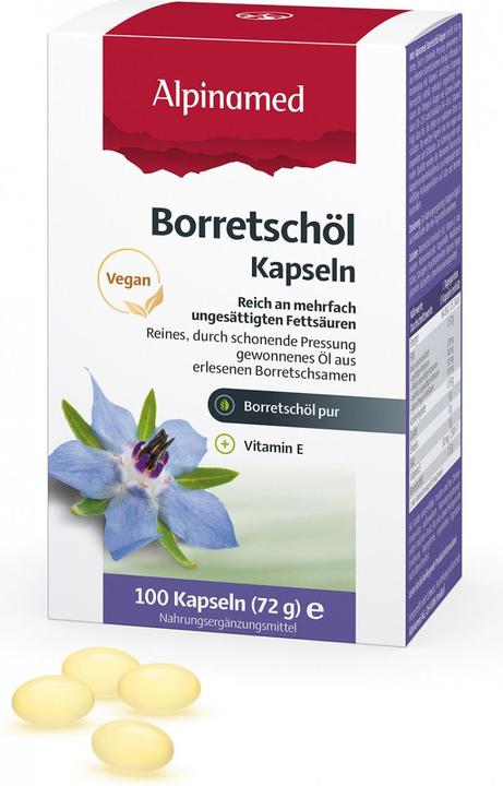 Actual product image Alpinamed Borage Oil (100 Piece, Capsules, 90 g)