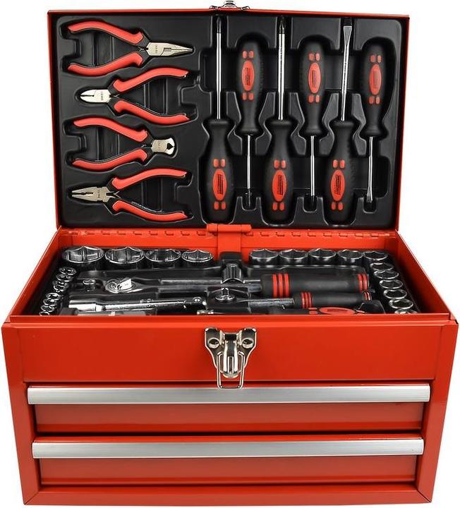Image du produit Mannesmann Ensemble d'outils de bricolage 156 partie (156 pièces)