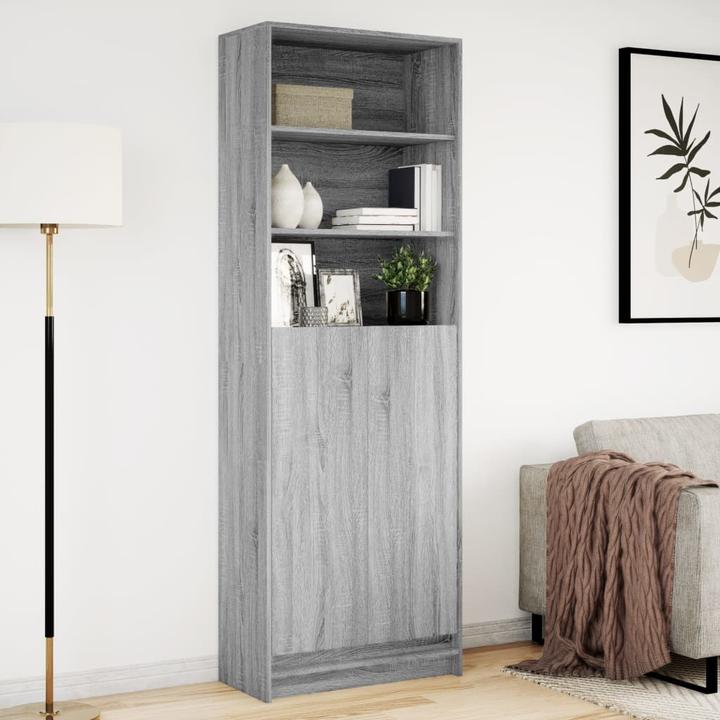 Actual product image VidaXL Highboard with LED lighting (69 x 32.5 x 200 cm)