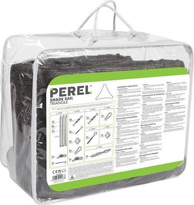 Produktbild Perel Sonnensegel drei wasserdurchlässig (5 x 5 x 5 m)