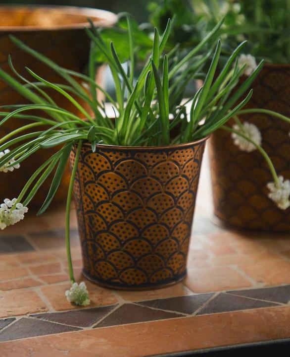 Produktbild Esmée Blumentopf / Übertopf Orient, Blech (11 cm)