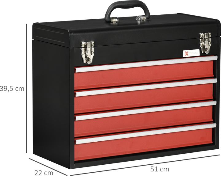 Actual product image Durhand Toolbox with 4 drawers (1 pieces)