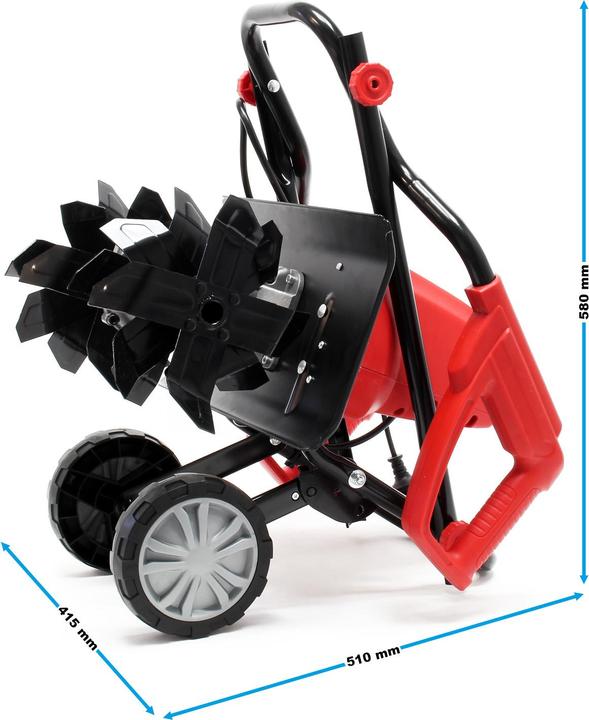 Produktbild Wiltec Elektro Gartenhacke 1500W 400U/min Gartenfräse Bodenfräse Kultivator