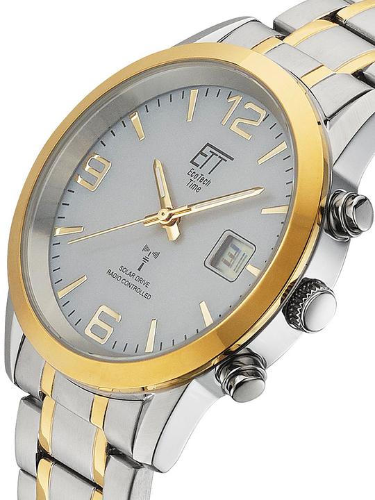 Actual product image ETT EGS-11501-42M Solar drive radio controlled Basic men's watch 41mm 5ATM (Radio-controlled clock, 41 mm)
