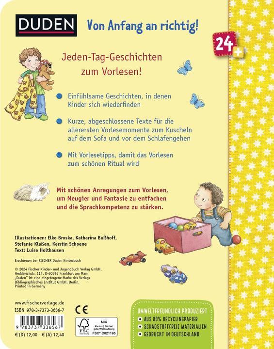 Actual product image Duden 24+: Unsere schönste Geschichtenzeit. Kuschel, Schauen, Vorlesen! (German, Kerstin Schoene, Elke Broska, Katharina Busshoff, Stefanie Classes, Luise Holthausen, 2024)