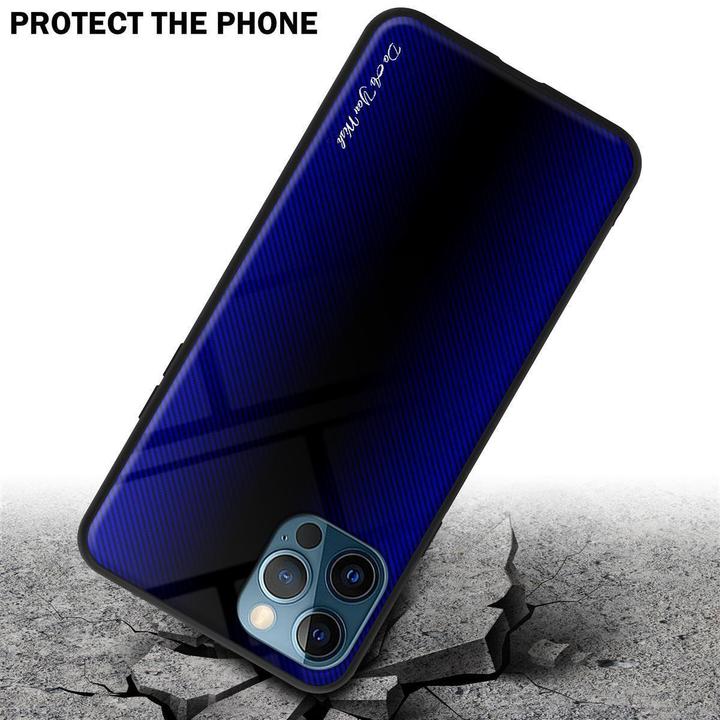 Produktbild Cadorabo TPU Gestreiftes Glas Cover (Apple iPhone 12 Pro Max)
