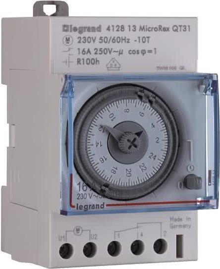 Image du produit Legrand MicroRex QT31 230V 50-60Hz 412813 Horloge journalière,quartz