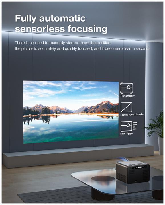 Actual product image BlitzWolf Projector LED BW-V7, 1080p, Android, Bluetooth (850 lm)