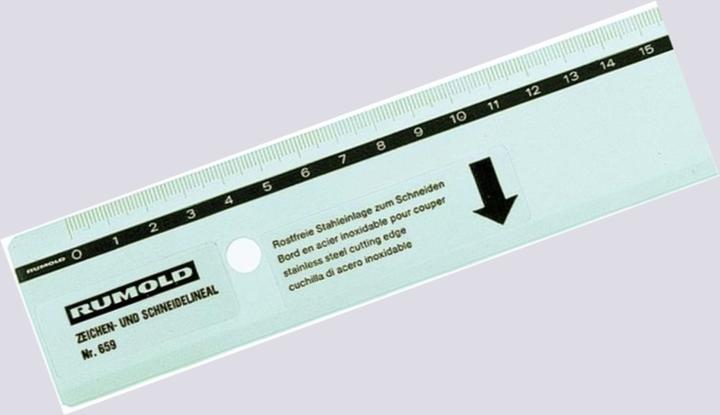 Actual product image Rumold Drawing and cutting ruler (1000 mm)