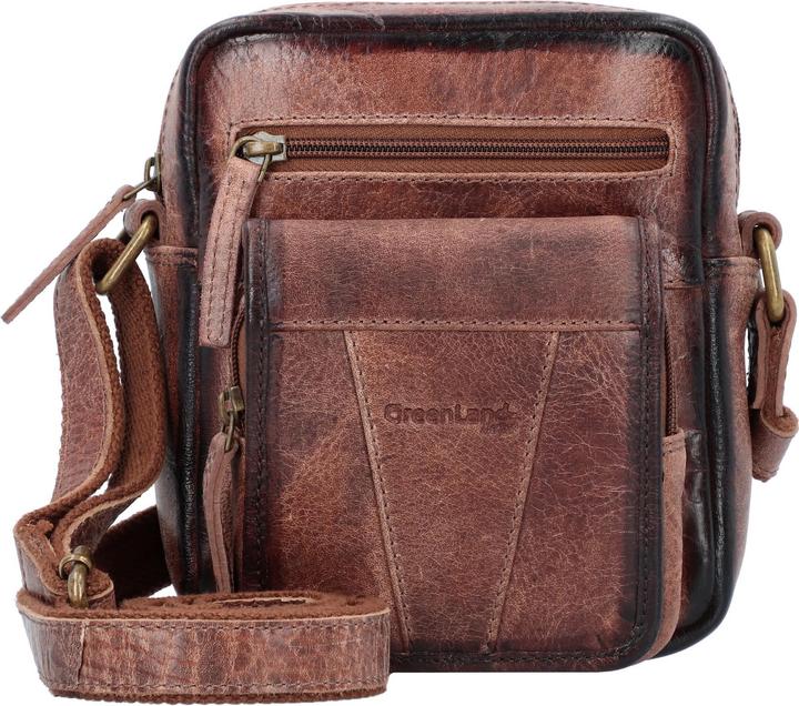 Greenland Nature Mascu & Line Umhängetasche Leder 20 cm