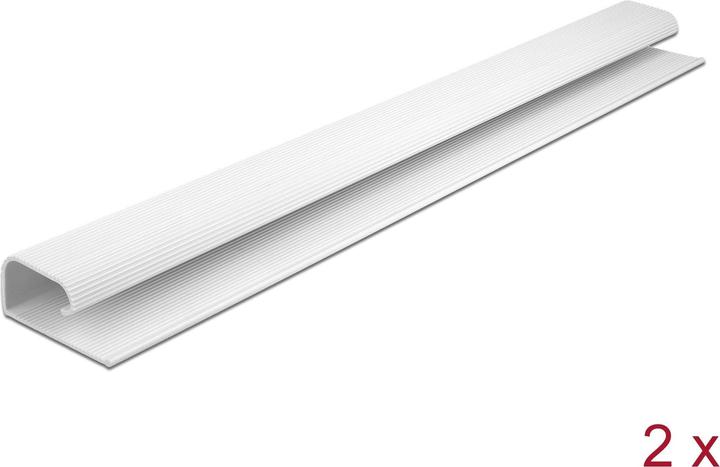 Produktbild Delock Kabelkanal für Untertischmontage 0.4 m x 57 mm Weiss 2 Stück (Kabelkanal, 40 cm)
