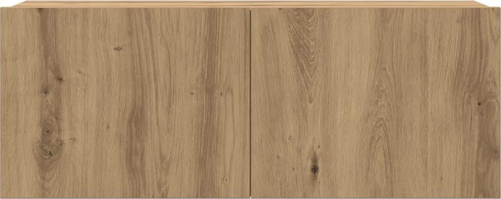 Produktbild VidaXL 4-teiliges TV-Schrank-Set Wandmontiert Artisan Eiche Spanplatte (100 x 40 x 40 cm)